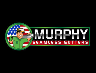 Murphy Seamless Gutters Logo Design - 48hourslogo