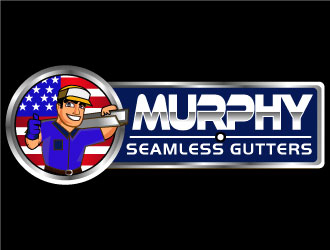 Murphy Seamless Gutters logo design by Suvendu