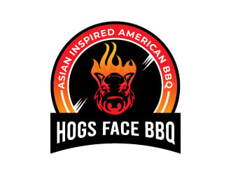 Hogs Face BBQ logo design by Suvendu