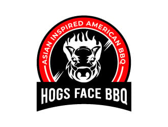 Hogs Face BBQ logo design by Suvendu