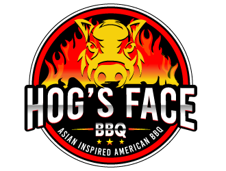 Hogs Face BBQ logo design by Suvendu