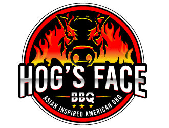 Hogs Face BBQ logo design by Suvendu