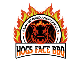 Hogs Face BBQ logo design by Suvendu