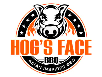 Hogs Face BBQ logo design by Suvendu