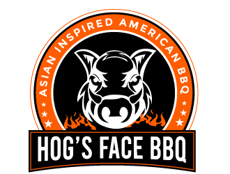 Hogs Face BBQ logo design by Suvendu