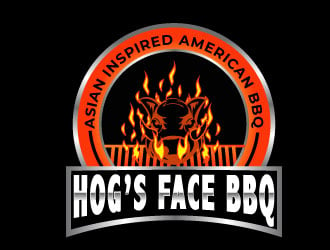 Hogs Face BBQ logo design by Suvendu