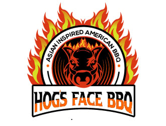 Hogs Face BBQ logo design by Suvendu