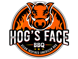 Hogs Face BBQ logo design by Suvendu