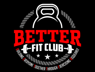 BETTER Fit Club (Building Everyone Together Through Exercising Regularly) logo design by jaize