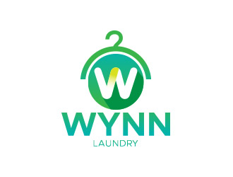 Wynn Laundry logo design by Akisaputra