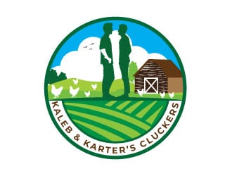 Kaleb & Karter’s Cluckers logo design by Suvendu