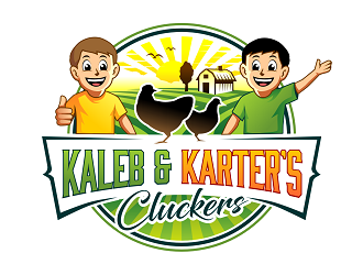 Kaleb & Karter’s Cluckers logo design by haze