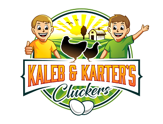 Kaleb & Karter’s Cluckers logo design by haze