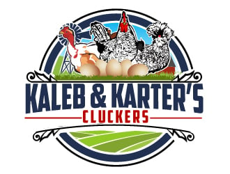 Kaleb & Karter’s Cluckers logo design by AamirKhan