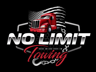 No Limit Towing  logo design by DreamLogoDesign