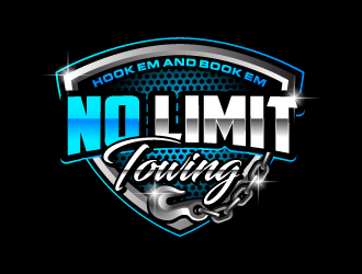 No Limit Towing  logo design by LucidSketch