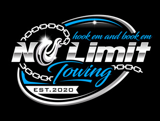 No Limit Towing  logo design by DreamLogoDesign