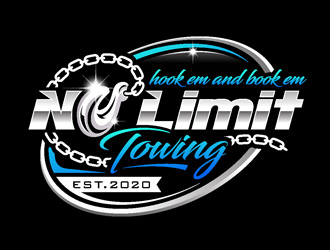 No Limit Towing  logo design by DreamLogoDesign