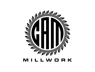 CAM Millwork logo design by GassPoll