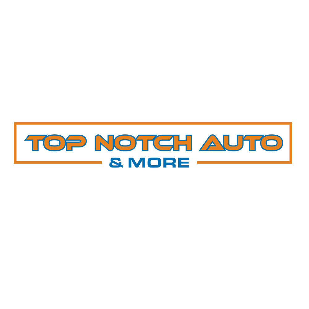 “Top Notch Auto & More” I don’t want the tires in it anymore. Looking for a new Modern look that is clean and eye catching and will be used in mailers, business cards, website and T-shirts. logo design by gilkkj