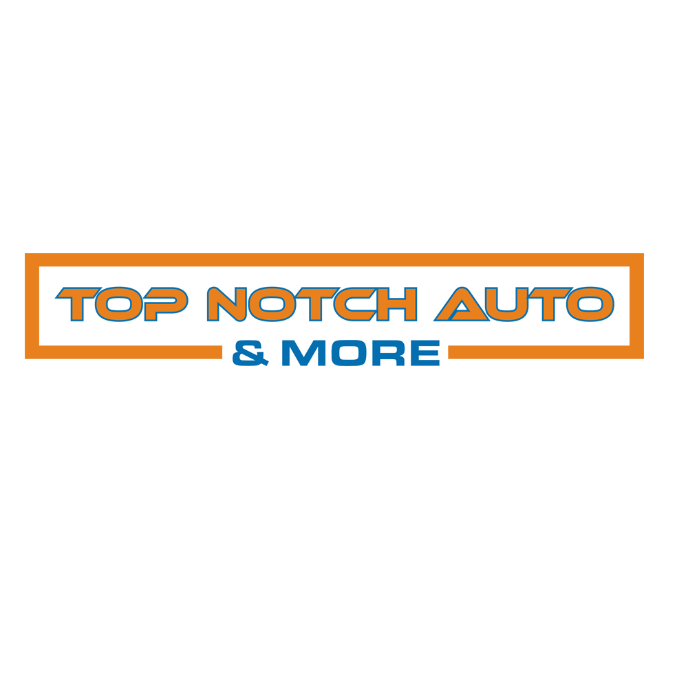 “Top Notch Auto & More” I don’t want the tires in it anymore. Looking for a new Modern look that is clean and eye catching and will be used in mailers, business cards, website and T-shirts. logo design by gilkkj