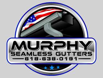 Murphy Seamless Gutters logo design by LucidSketch