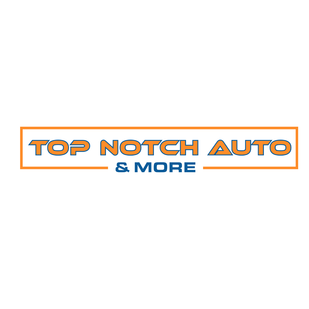 “Top Notch Auto & More” I don’t want the tires in it anymore. Looking for a new Modern look that is clean and eye catching and will be used in mailers, business cards, website and T-shirts. logo design by gilkkj