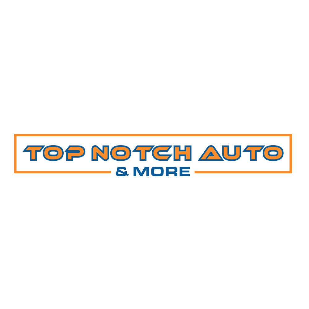 “Top Notch Auto & More” I don’t want the tires in it anymore. Looking for a new Modern look that is clean and eye catching and will be used in mailers, business cards, website and T-shirts. logo design by gilkkj