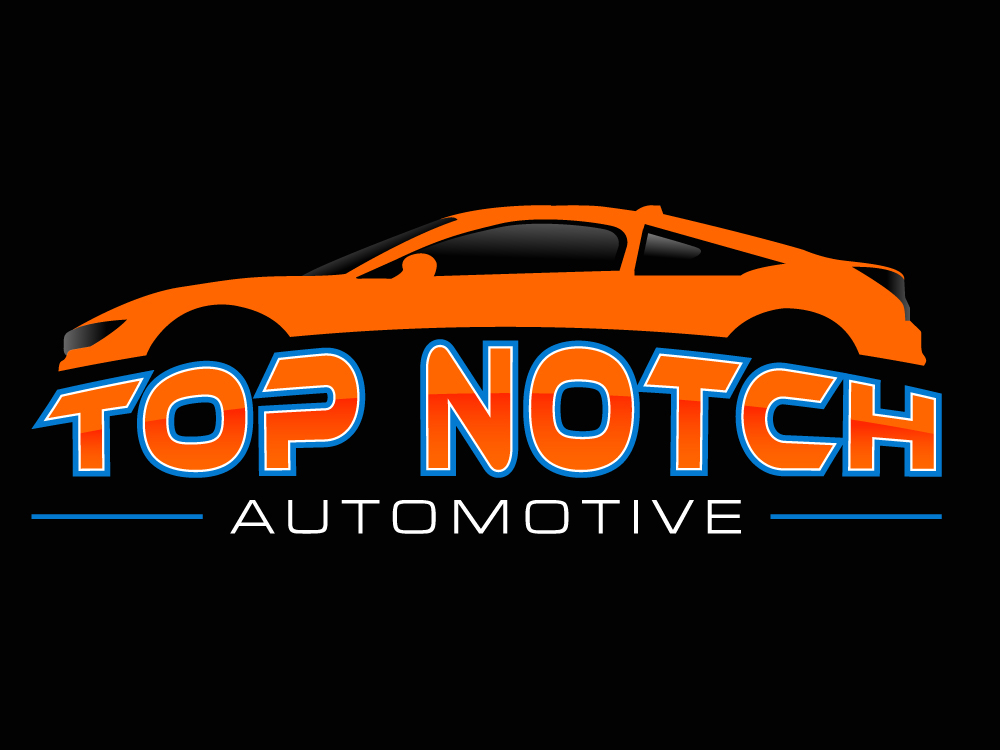 “Top Notch Auto & More” I don’t want the tires in it anymore. Looking for a new Modern look that is clean and eye catching and will be used in mailers, business cards, website and T-shirts. logo design by Gelotine