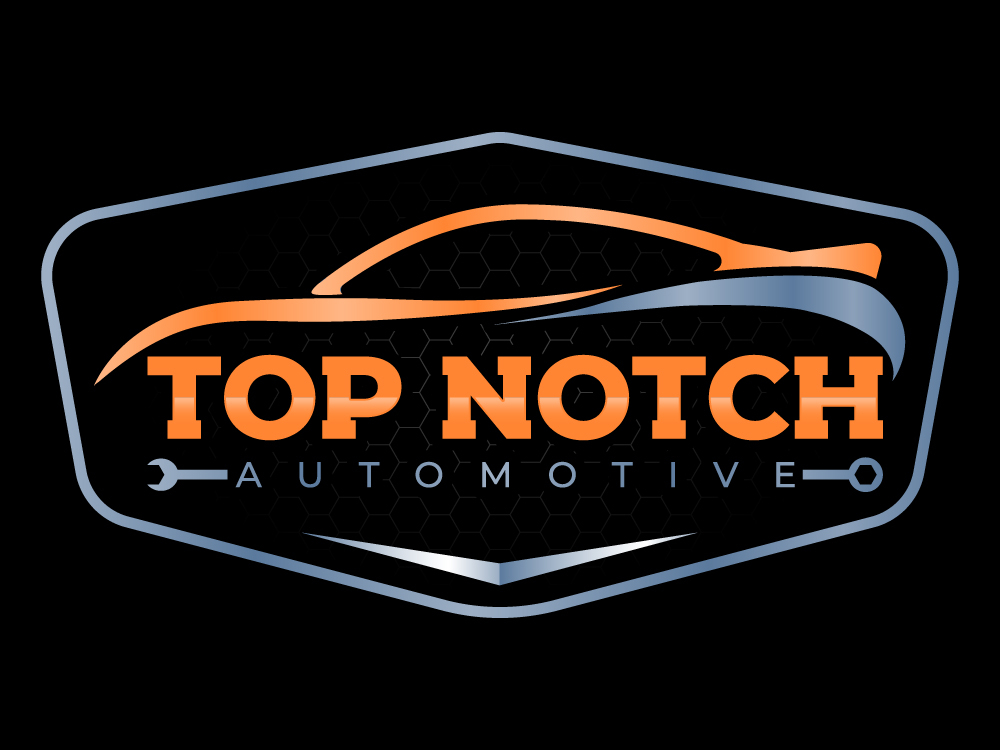 “Top Notch Auto & More” I don’t want the tires in it anymore. Looking for a new Modern look that is clean and eye catching and will be used in mailers, business cards, website and T-shirts. logo design by Gelotine