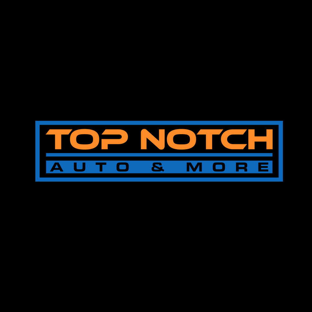 “Top Notch Auto & More” I don’t want the tires in it anymore. Looking for a new Modern look that is clean and eye catching and will be used in mailers, business cards, website and T-shirts. logo design by gilkkj