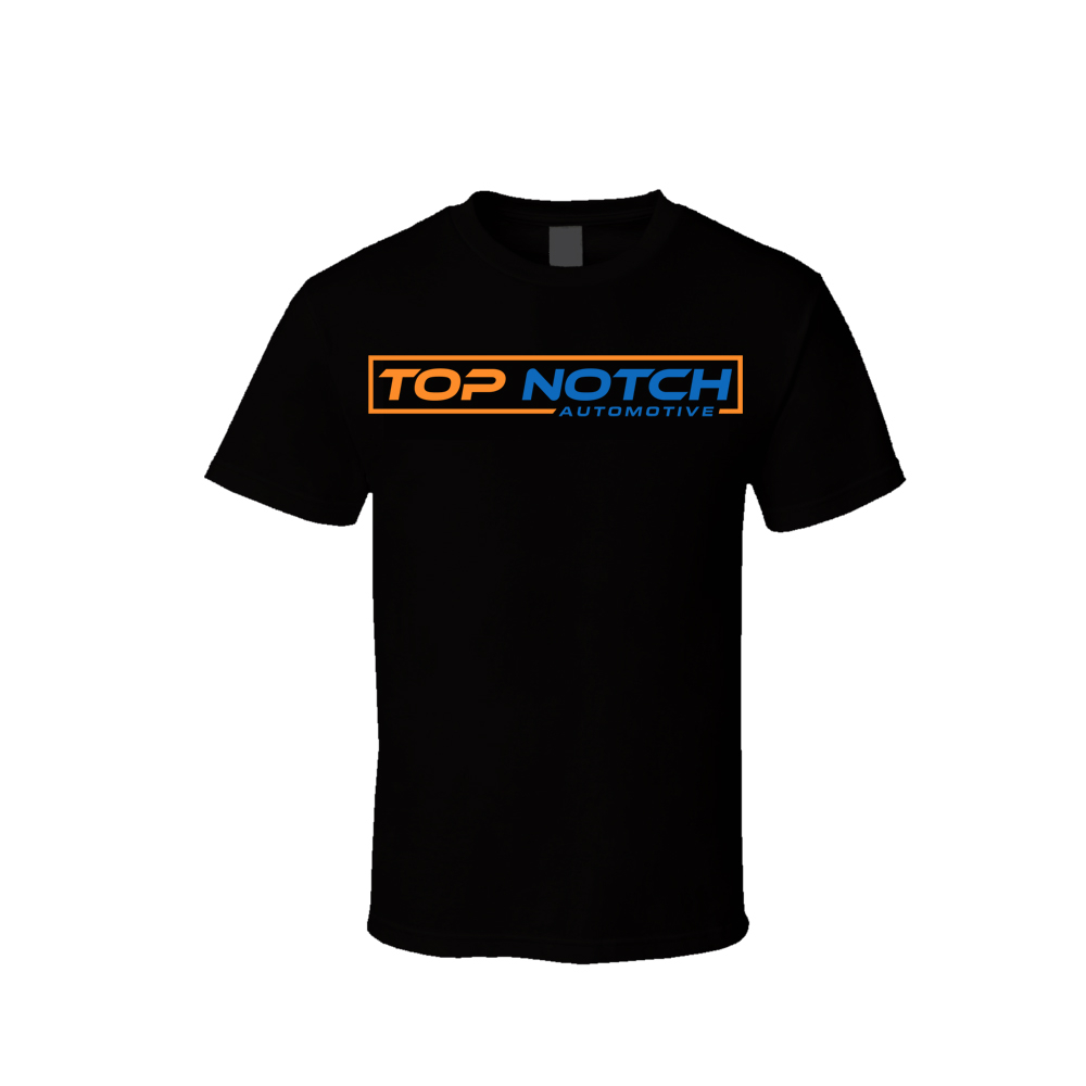 “Top Notch Auto & More” I don’t want the tires in it anymore. Looking for a new Modern look that is clean and eye catching and will be used in mailers, business cards, website and T-shirts. logo design by gilkkj