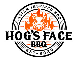 Hogs Face BBQ logo design by Suvendu