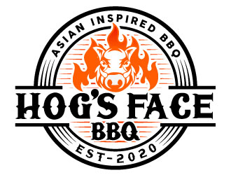 Hogs Face BBQ logo design by Suvendu