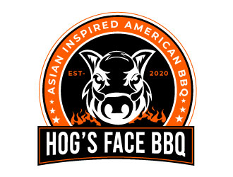 Hogs Face BBQ logo design by Suvendu