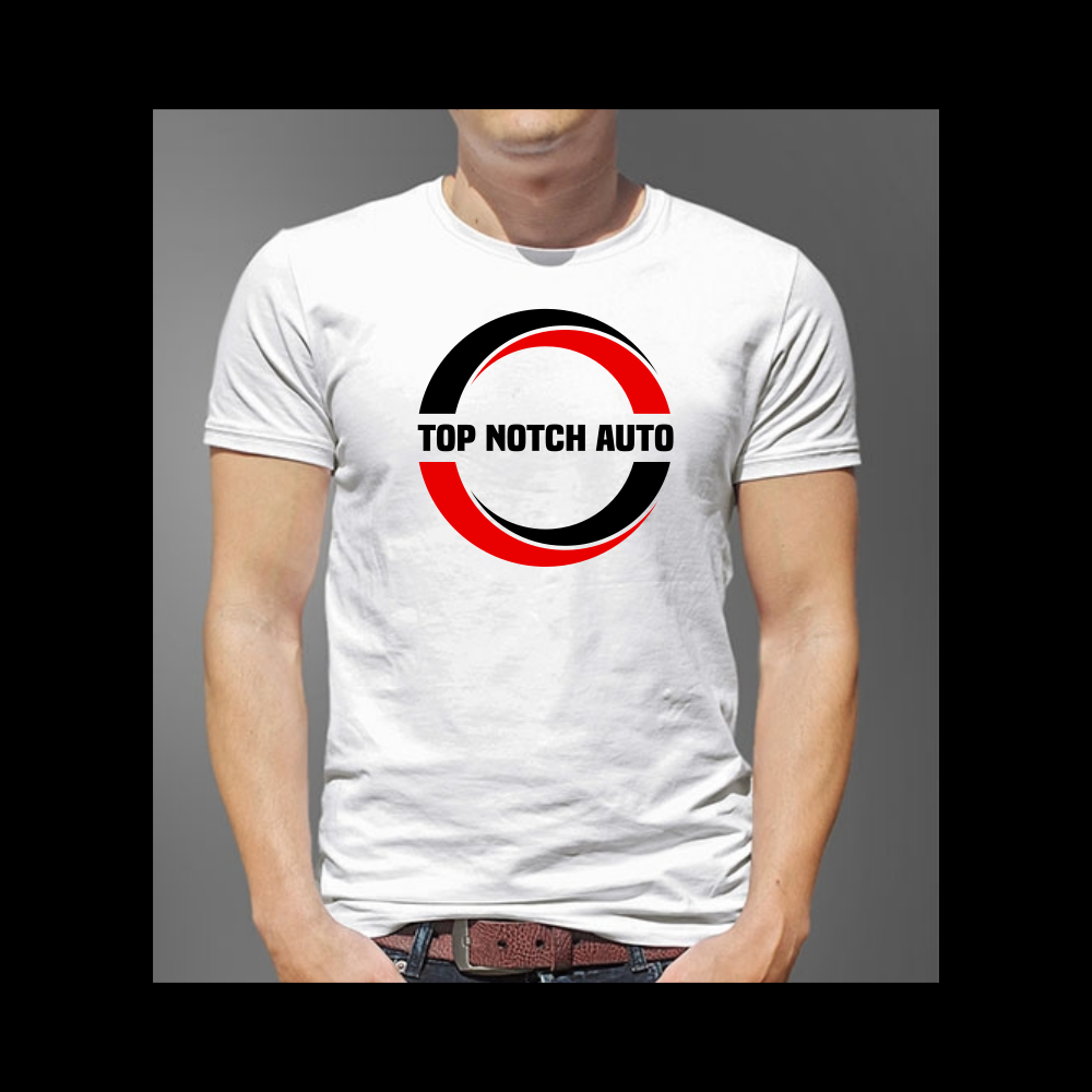 “Top Notch Auto & More” I don’t want the tires in it anymore. Looking for a new Modern look that is clean and eye catching and will be used in mailers, business cards, website and T-shirts. logo design by falah 7097