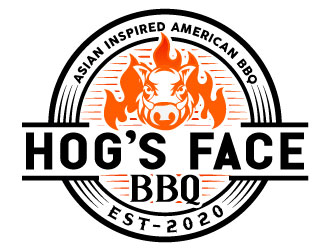 Hogs Face BBQ logo design by Suvendu