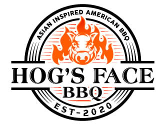 Hogs Face BBQ logo design by Suvendu