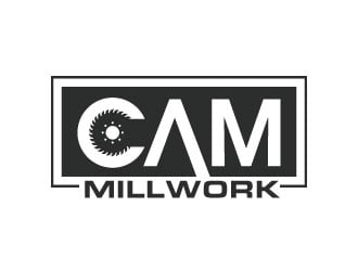 CAM Millwork logo design by invento