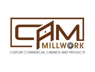 CAM Millwork logo design by invento