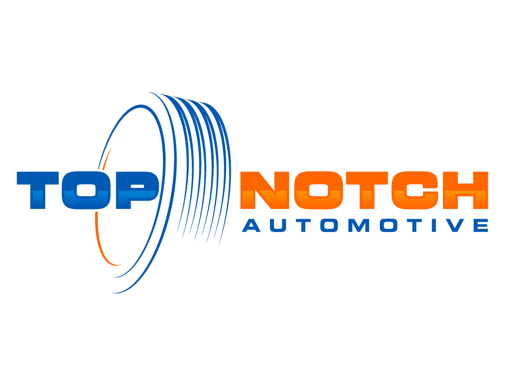 “Top Notch Auto & More” I don’t want the tires in it anymore. Looking for a new Modern look that is clean and eye catching and will be used in mailers, business cards, website and T-shirts. logo design by Gelotine