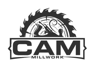 CAM Millwork logo design by AamirKhan