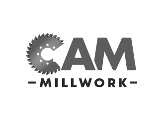 CAM Millwork logo design by BeDesign