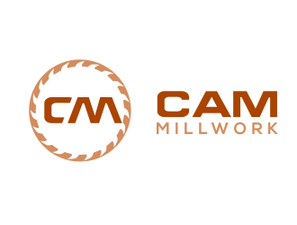 CAM Millwork logo design by Rossee