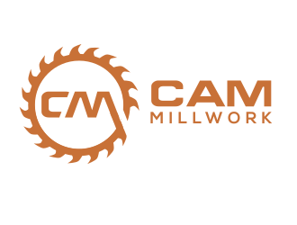 CAM Millwork logo design by Rossee