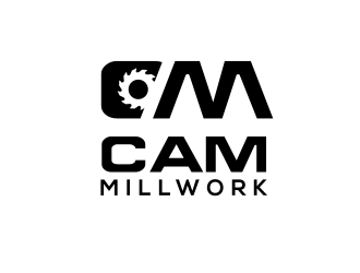 CAM Millwork logo design by Rossee