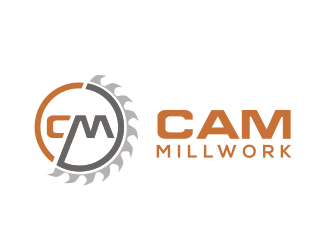 CAM Millwork logo design by Rossee