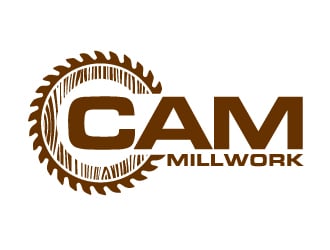 CAM Millwork logo design by AamirKhan