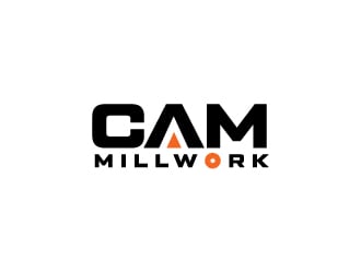 CAM Millwork logo design by Erasedink