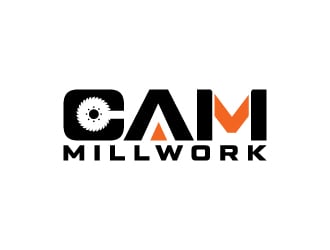 CAM Millwork logo design by Erasedink